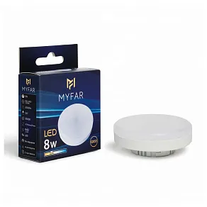 Лампа светодиодная MyFar Базис GX53 GX53 8Вт 3000K MB1301GX53-8W3K