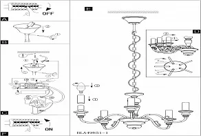Подвесная люстра Eglo Caposile 49851