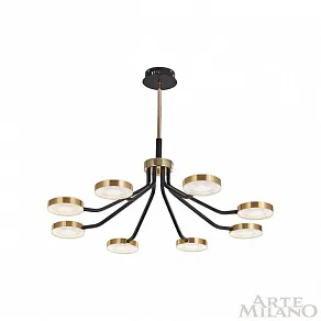 Люстра на штанге Arte Milano Ferrara-76079 276079/8 BK/GD