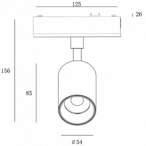 Светильник на штанге SWG PRO SLIM SL-SLIM-SPBL-15-CCT