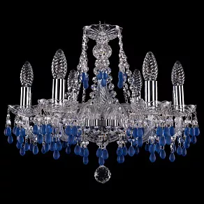 Подвесная люстра Bohemia Ivele Crystal 1410 1410/6/160/Ni/V3001