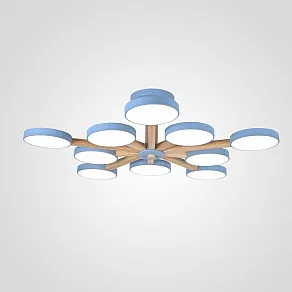 Люстра на штанге Imperiumloft TURNA Blue TURNA-B01