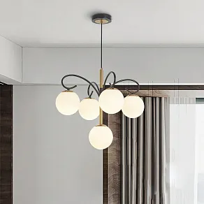 Подвесная люстра Arte Milano Neapolis-73808 273808/4+1 BK/GD