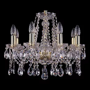 Подвесная люстра Bohemia Ivele Crystal 1413 1413/8/165/G