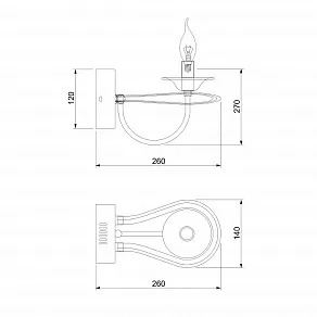 Бра Bogate's Phobos 421/1 8W