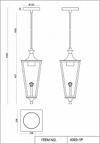 Подвесной светильник Favourite Lampion 4003-1P