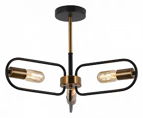 Люстра на штанге ILLUMICO  IL8253-3COU-79 BK GD