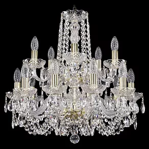 Подвесная люстра Bohemia Ivele Crystal 1402 1402/10+5/195/2d/G