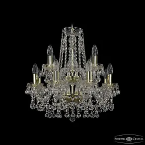 Подвесная люстра Bohemia Ivele Crystal 1409 1409/8+4/160/2d G