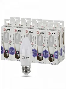 Лампа светодиодная Эра Стандарт E27 9Вт 6000K LED B35-9W-860-E27