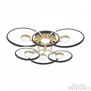 Потолочная люстра Arte Milano Ferrara-76140 276140/6+6 BK/GD