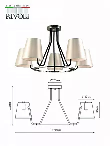 Люстра на штанге Rivoli Florence Б0055636
