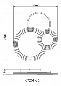 Потолочная люстра Globo Senna 67261-36