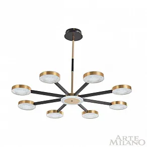 Люстра на штанге Arte Milano Ferrara-72079 272079/8 BK/GD
