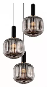 Подвесной светильник LUMINA DECO Gato LDP 1217-3 GY+BK
