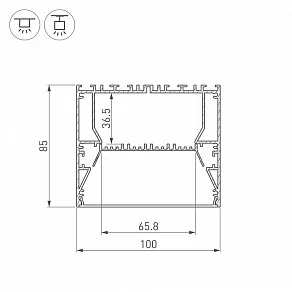 Профиль универсальный Arlight ARH-POWER 036366