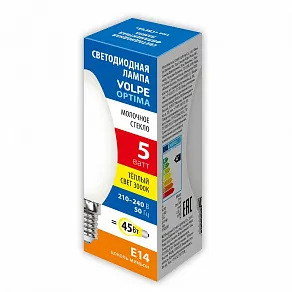 Лампа светодиодная Volpe  E14 5Вт 3000K UL-00008322