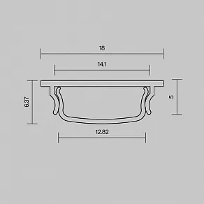 Профиль накладной Maytoni Led Strip  631016