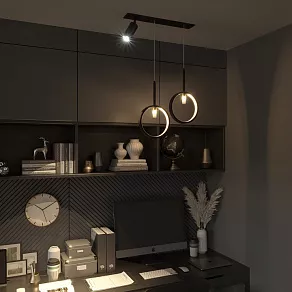 Подвесной светильник Eurosvet Verge 90249/3 черный