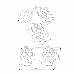 Бра Eurosvet Jackice 20095/2 черный/золото