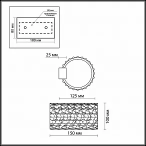 Накладной светильник Odeon Light Loden 2217/1W