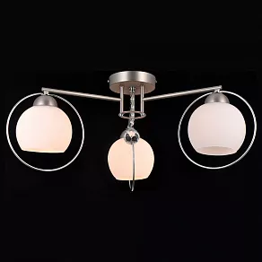 Потолочная люстра Natali Kovaltseva Sphere II SPHERE II 81051-3C SATIN NICKEL