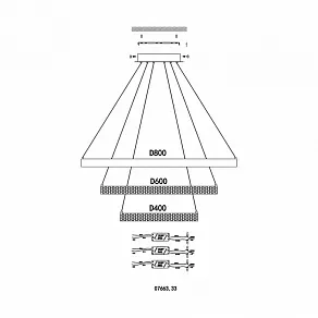 Подвесной светильник Kink Light Селена 07663,36