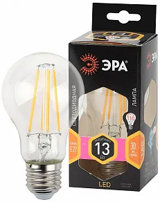 Лампа светодиодная Эра F-LED E27 13Вт 2700K F-LED A60-13W-827-E27
