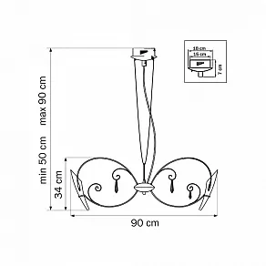 Подвесная люстра Lightstar Scarabeo 755084