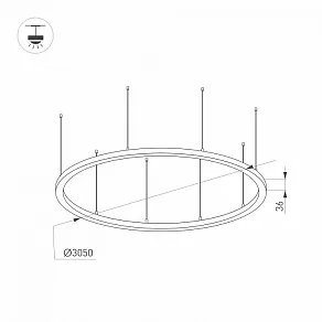 Подвесной светильник Arlight SP-LINE 034077(2)
