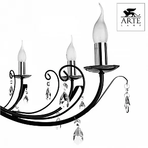 Подвесная люстра Arte Lamp Romana A1742LM-8BK