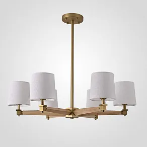 Люстра на штанге Imperiumloft Jorgenson White/Light wood STAVRA01