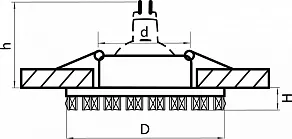Встраиваемый светильник Lightstar Ingrano 002554