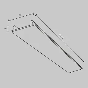 Вставка декоративная Maytoni Technical Accessories for tracks Unity TRA001DO-1B
