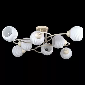 Люстра на штанге Natali Kovaltseva 81400 81400/8C BEIGE GOLD