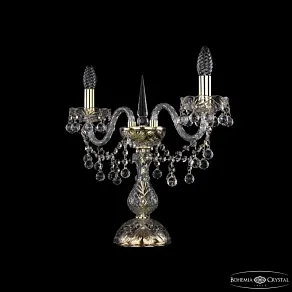 Настольная лампа декоративная Bohemia Ivele Crystal 1409 1409L/2/141-39 G