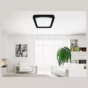 Накладной светильник Ambrella Sand 1 FS1216 WH/CH 72W+29W D500*500