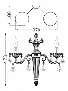 Бра Maytoni Vivaldi ARM400-02-W