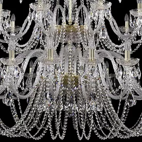 Подвесная люстра Bohemia Ivele Crystal 1402 1402/20+10+5/530/XL-206/3d/G