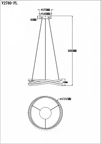 Подвесной светильник Moderli Ello V2780-PL