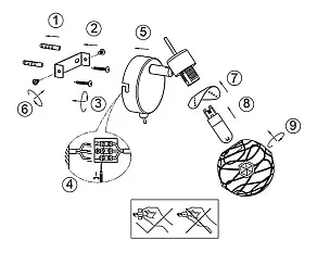 Бра Globo Miranda 56685-1