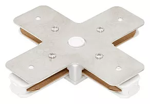 Соединитель X-образный для треков DesignLed Треки и аксессуары люкс CN2-WH-X