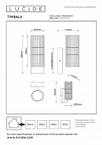 Светильник на штанге Lucide Timbala 11840/02/30