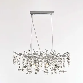 Подвесная люстра Arte Milano Веточка 230210.700.6.E14.H3 CB Clear-Smoky BUT-Smoky