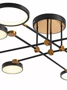 Потолочная люстра Natali Kovaltseva LOFT LED LED LAMPS 81102/6C BRASS BLACK