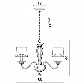 Подвесная люстра Divinare Dolce 1175/01 LM-8