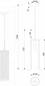 Подвесной светильник Stilfort Marelli 2169/05/01P