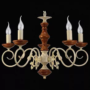 Подвесная люстра Natali Kovaltseva Luxury Wood LUXURY WOOD 11357/5C WHITE OAK,WALN