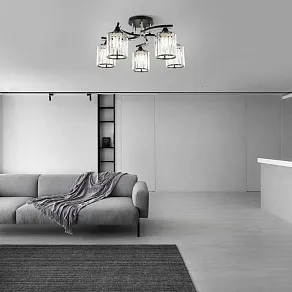 Потолочная люстра Arte Milano AMALFI-327103 327103/5 BK+CR