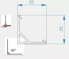 Профиль накладной Deko-Light AV-03-12 970434